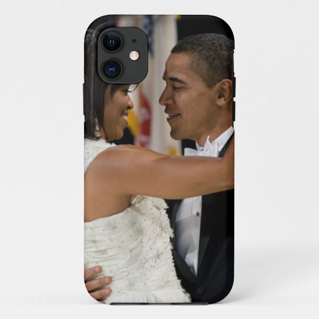 Capa Para iPhone 11 Barack e Michelle Obama (Verso)