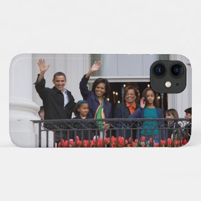 Capa Para iPhone 11 Barack Obama e Família (Verso (horizontal))