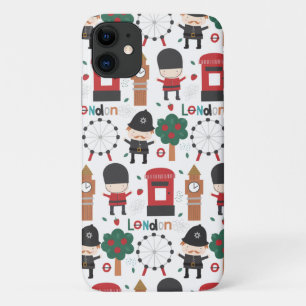 Capa Para iPhone 11 Barramento de Decker Duplo Tema em Londres