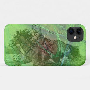 Capa Para iPhone 11 Barrel Racer II (espiral verde)