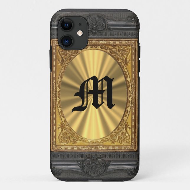 Capa Para iPhone 11 barroco e dourado (Verso)