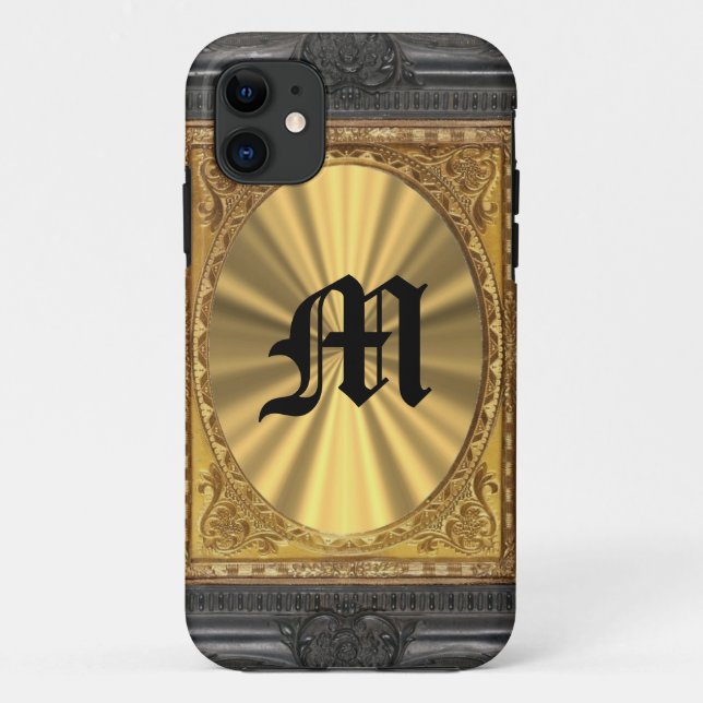 Capa Para iPhone 11 Barroco e ouro (Verso)