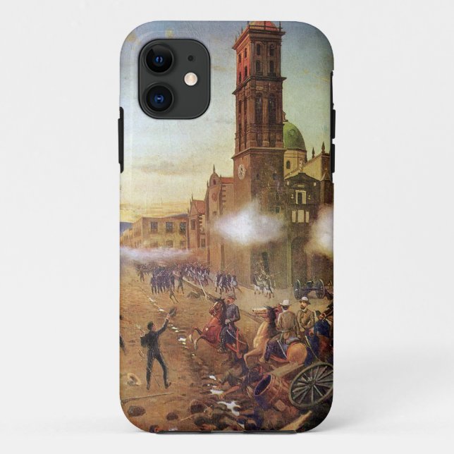 Capa Para iPhone 11 Batalha da História Mexicana de Puebla (Verso)