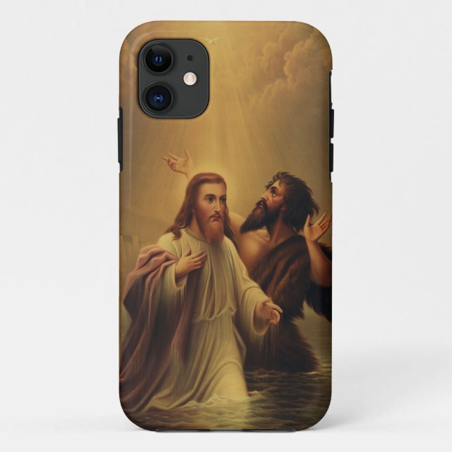 Capa Para iPhone 11 Batismo de Jesus Cristo (Verso)