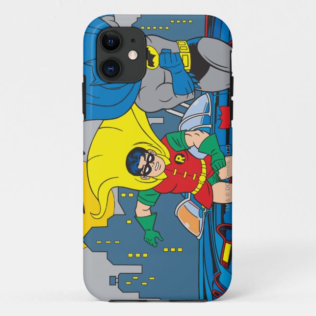 Capa Para iPhone 11 Batman E Robin Running (Verso)