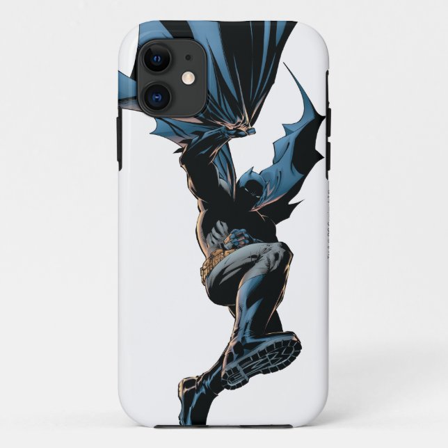 Capa Para iPhone 11 Batman Jumping Down Action Shot (Verso)
