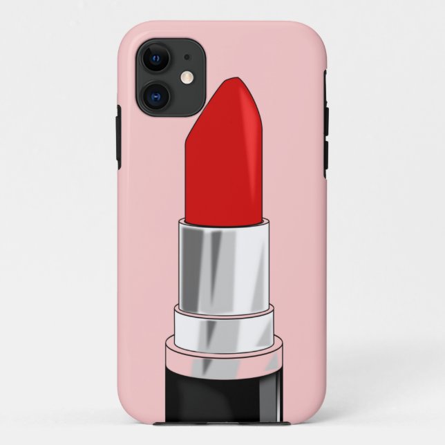 Capa Para iPhone 11 Batom vermelho (Verso)