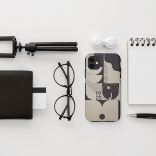 Capa Para iPhone 11 Bauhaus inspirou padrão geométrico