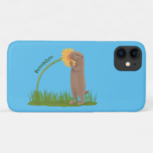 Capa Para iPhone 11 BD de cãozinho da pradaria