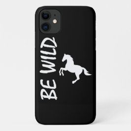 Capa Para iPhone 11 Be Wild-Strong and Decorative Horse 
