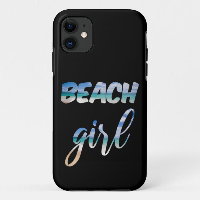 Capa Para iPhone 11 Beach Girl (Verso)