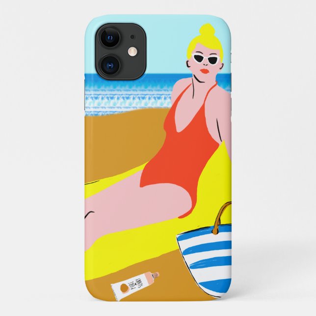 Capa Para iPhone 11 Beachy Keen - Amarelo (Verso)