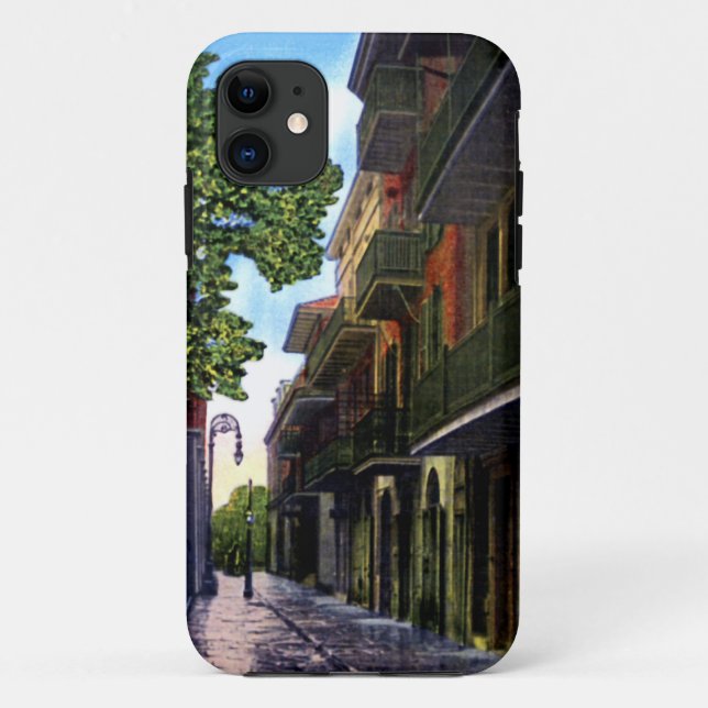 Capa Para iPhone 11 Beco dos Piratas de Nova Orleans (Verso)