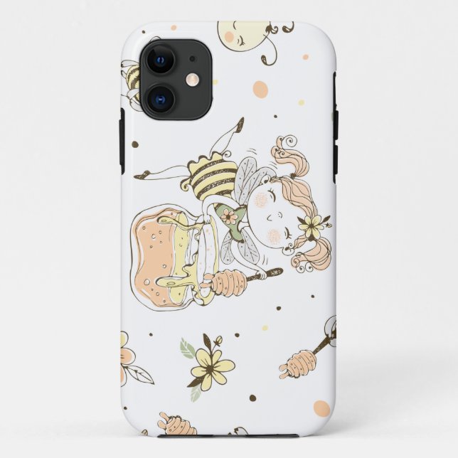 Capa Para iPhone 11 Bee Art (Verso)
