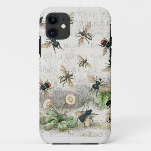 Capa Para iPhone 11 Bee Honey Queen Bees Antique