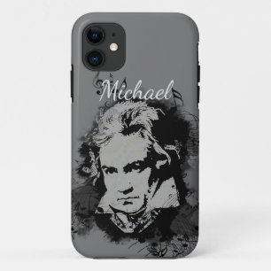 Capa Para iPhone 11 Beethoven Classical Music Composer Song Personaliz