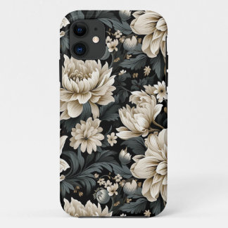 Capa Para iPhone 11 Beige Botânico, lindo, natureza, floral