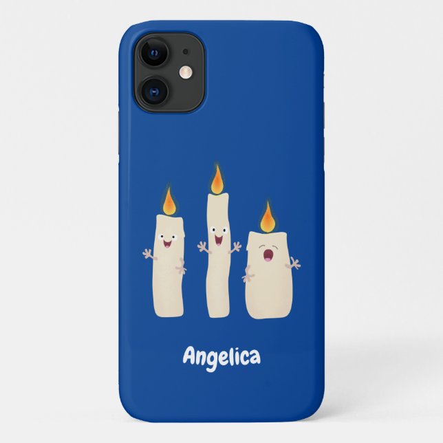 Capa Para iPhone 11 Bela canção de cantar trio de vela (Verso)