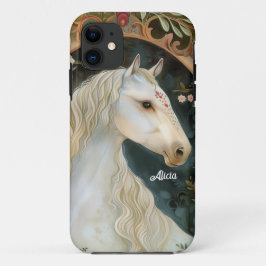 Capa Para iPhone 11 Bela Fantasia Cavalo Branco