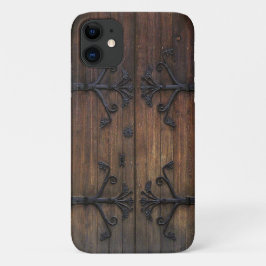 Capa Para iPhone 11 Bela Porta De Madeira Velha