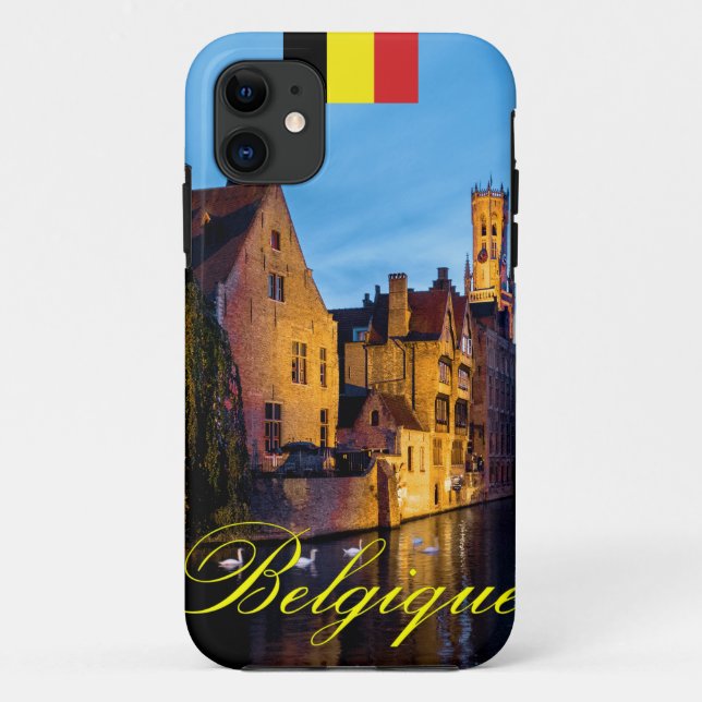 Capa Para iPhone 11 Belga Medieval Bruges - Foto Pro (Verso)