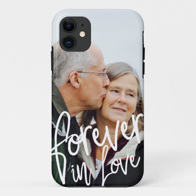 Capa Para iPhone 11 Belo aniversário de casamento, sempre apaixonado (Verso)