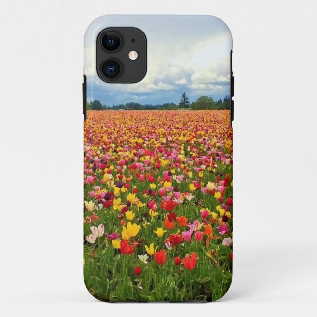 Capa Para iPhone 11 Belo Campo de Tulip, Oregon (Verso)