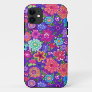 Capa Para iPhone 11 Belo Estilo Boho das Flores