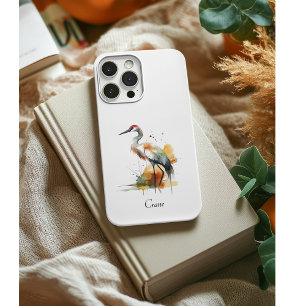 Capa Para iPhone 11 belo guindaste em aquarela