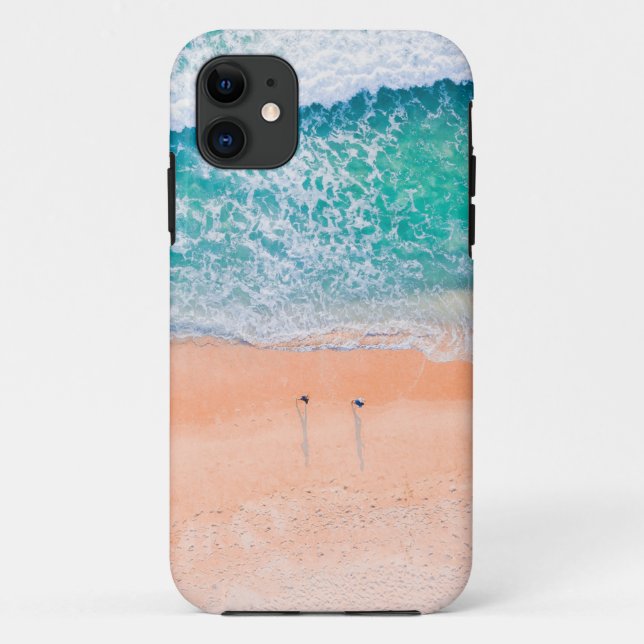 Capa Para iPhone 11 Belo Mar Praia (Verso)