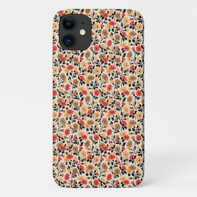 Capa Para iPhone 11 Belo Padrão Floral (Verso)