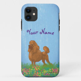 Capa Para iPhone 11 Belo Poodle Marrom