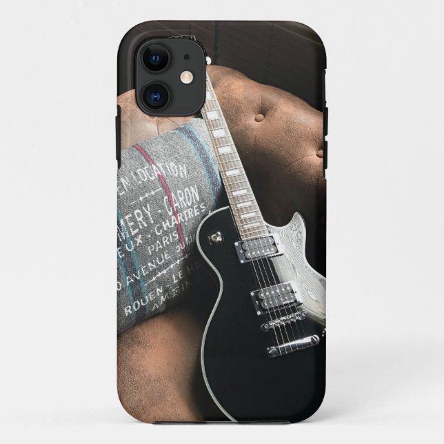 Capa Para iPhone 11 Belo Violão Acústico (Verso)