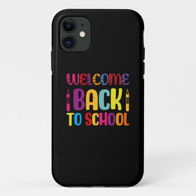 Capa Para iPhone 11 Bem-Vindo À Escola (Verso)