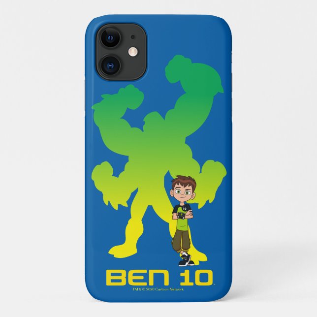 Capa Para iPhone 11 Ben 10 e Quatro Braços Sombra (Verso)
