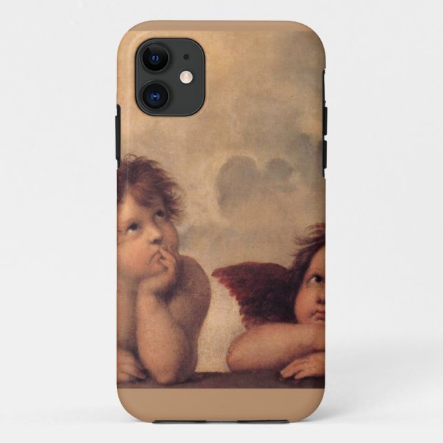 Capa Para iPhone 11 Bênção da fé de Raphael da fé do anjo bonito (Verso)