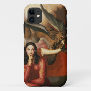 Capa Para iPhone 11 Bens e o mal: o diabo que tenta uma jovem mulher,