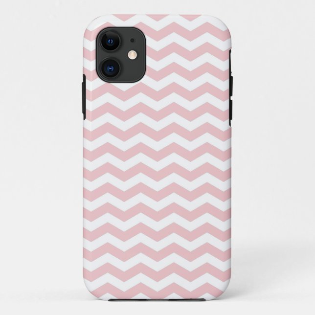Capa Para iPhone 11 Bermuda Pink Wave Chevron (Verso)