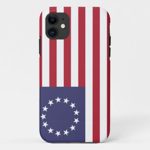 Capa Para iPhone 11 Betsy Ross Flag 13 Star American Flag 1776