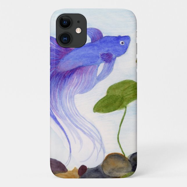 Capa Para iPhone 11 Betta Fish (Verso)