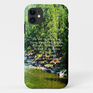 Capa Para iPhone 11 Bíblia das Escrituras Cristãs da Floresta do Rio V