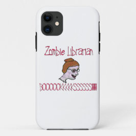 Capa Para iPhone 11 Bibliotecário Zombie