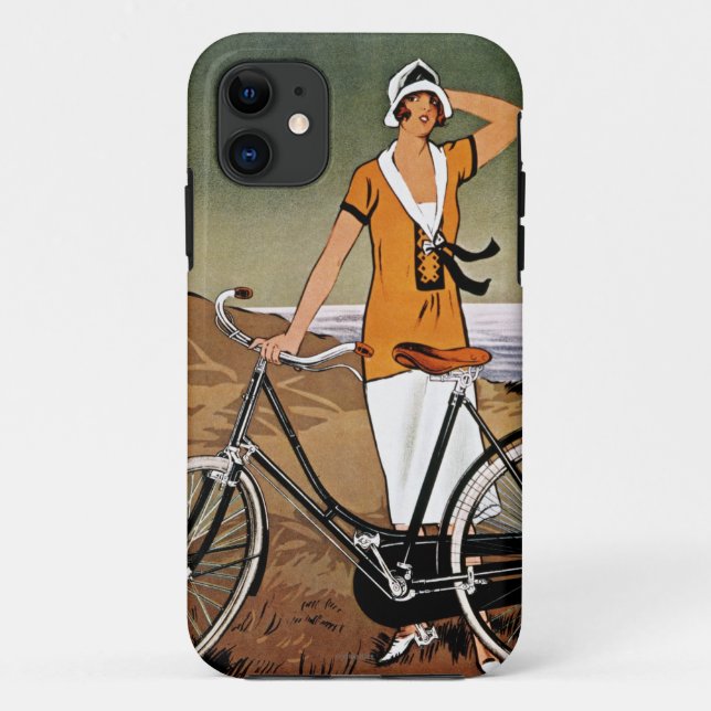 Capa Para iPhone 11 Bicicleta Anúncio, 1925 (Verso)