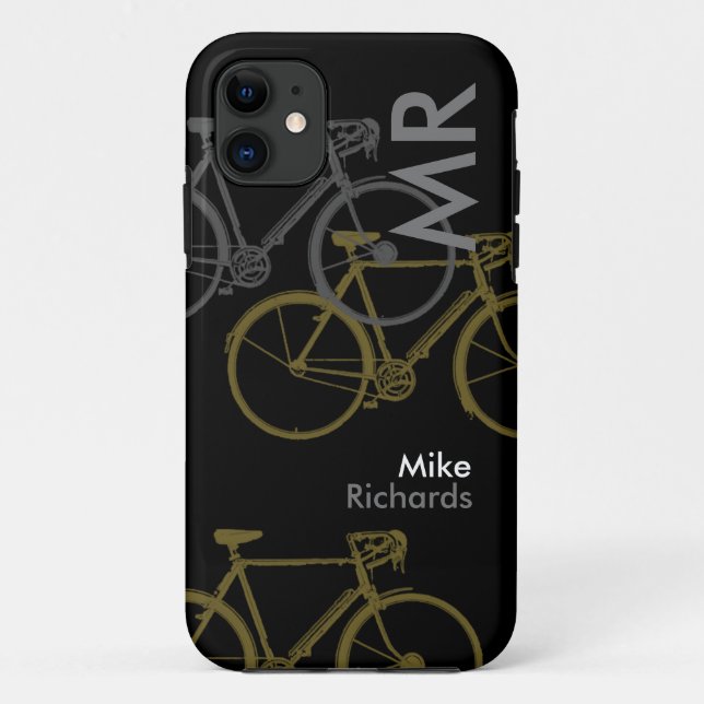 Capa Para iPhone 11 bicicletas com nome (Verso)