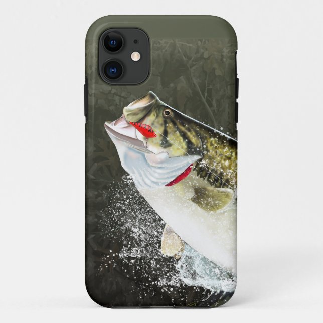 Capa Para iPhone 11 Bigmouth Bass (Verso)