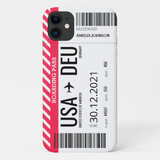 Capa Para iPhone 11 Bilhete de Embarque Plane (Personalizar)