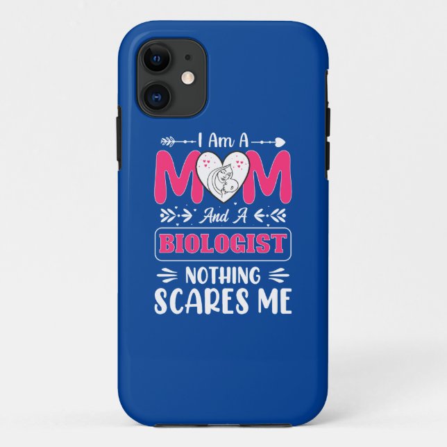 Capa Para iPhone 11 Biólogo Engraçado Mãe, Bióloga Mãe Engraçada (Verso)