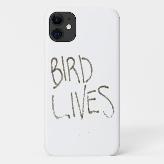 Capa Para iPhone 11 Bird Lives! (branca) (Verso)
