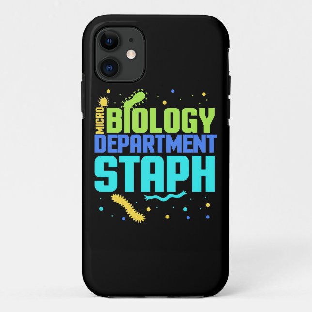 Capa Para iPhone 11 Birthday Gift | Micro Biology Department Staph (Verso)