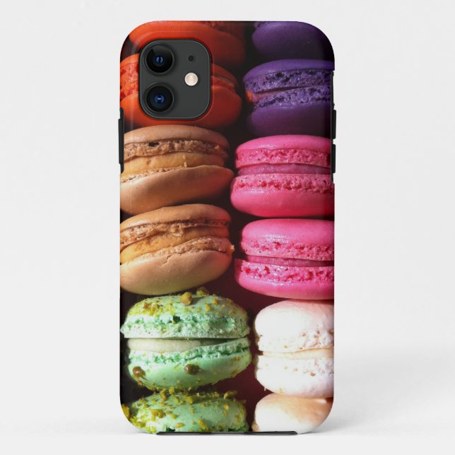 Capa Para iPhone 11 biscoitos macaron (Verso)